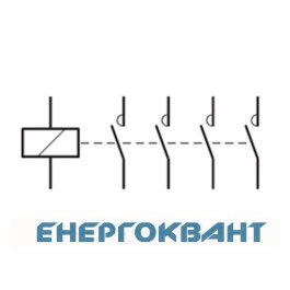 Контактор 40A ESC440 (4НО, 230В) 3м Hager