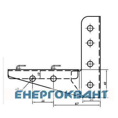 Полегшена консоль ML 100 мм DKC FC34105