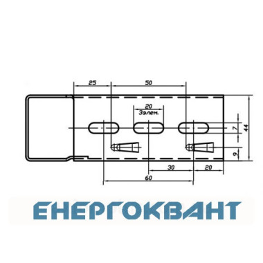 Полегшена консоль ML 100 мм DKC FC34105