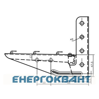 Полегшена консоль ML 150 мм DKC FC34106
