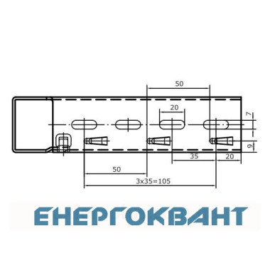 Полегшена консоль ML 150 мм DKC FC34106