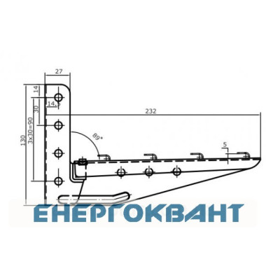 Полегшена консоль ML 200 мм DKC FC34107