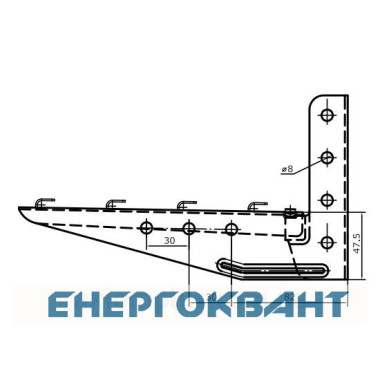 Полегшена консоль ML 200 мм DKC FC34107