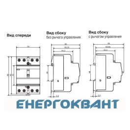 Контактор 63A ESC463 (4НО, 230В) 3м Hager