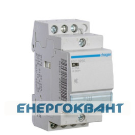 Модульний контактор ESC325S (25A, 3НО, 230В) Hager