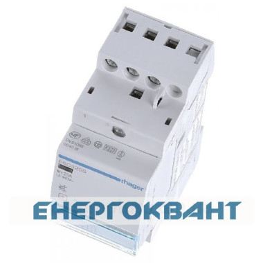 Модульний контактор ESC325S (25A, 3НО, 230В) Hager