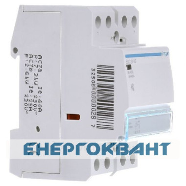 Модульний контактор ESC240S (40A, 2НО, 230В) Hager