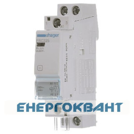 Модульний контактор ERC225 (25A, 2НО, 230В) Hager