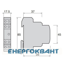 Реле часу Hager EZN001 з затримкою включення