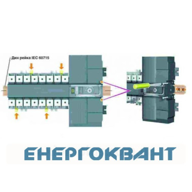 Перемикач АВР Hager HIC412A з мотопріводом Перемикач АВР Hager HIC412A з мотопріводом