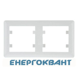 Рамка 2-кратна WL5220 Lumina-2, горизонтальна, біла, Hager