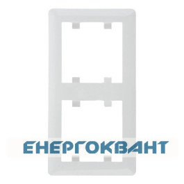 Рамка 2-кратна WL5120 Lumina-2, вертикальна, біла, Hager