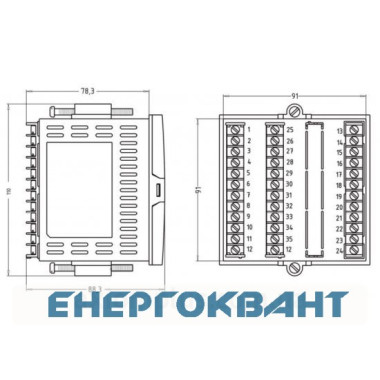 Реле захисту електродвигуна Новатек-Електро, УБЗ-304