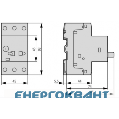 Автомат для захисту двигуна Eaton Moeller PKZM01-10