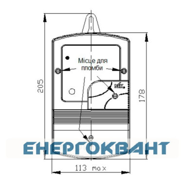 Електро лічильник NIK 2102-01.Е2Т1 (5-60А, + реле)