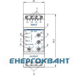 Автоматичний перемикач фаз ПЕФ-320 16А