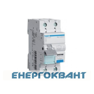 Діфавтомат Hager AD925J 25A 1 + N,