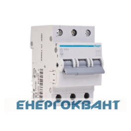 Захисний вимикач MC350A (3р, С, 50А) Hager