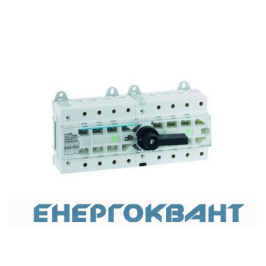 Перемикач Hager HI405R I-0-II 100А 400 / 690В 4P 12м Перемикач Hager HI405R I-0-II 100А 400 / 690В 4P 12м