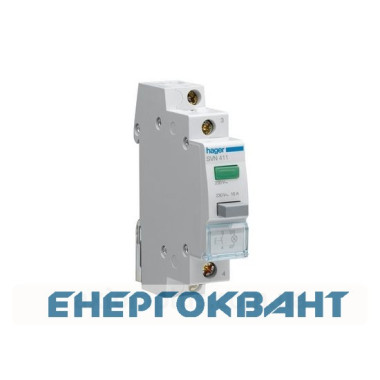 Кнопка на DIN-рейку SVN433 2НО з LED індикатором