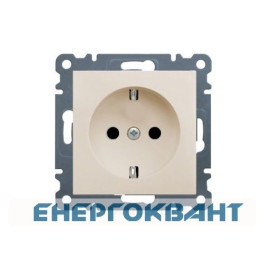 Розетка WL1051 Lumina-2, кремова, Hager