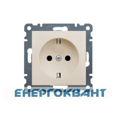 Розетка WL1051 Lumina-2, кремова, Hager
