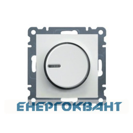 Світлорегулятор поворотний з підсвічуванням WL4010 Lumina-2, білий, Hager
