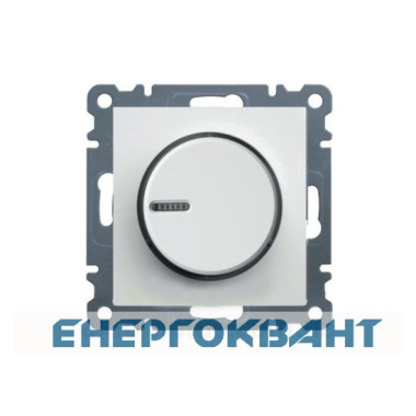 Світлорегулятор поворотний з підсвічуванням WL4010 Lumina-2, білий, Hager