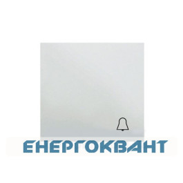 Клавіша з символом «Дзвінок» WL6010 Lumina-2, біла, Hager