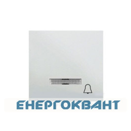 Клавіша з символом «Дзвінок» з підсвічуванням WL6110 Lumina-2, біла, Hager