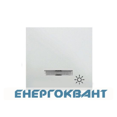 Клавіша з символом «Світло» з підсвічуванням WL6120 Lumina-2, біла, Hager