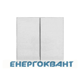 Кнопка 2-клавішного вимикача, біла, Hager, Polo.Optima
