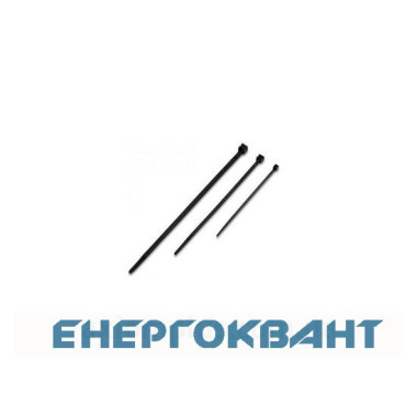 Стандартний поліамідний хомут DKC6.6. 4,8х180мм (100 шт) Чорний