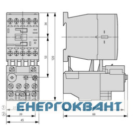 Теплове реле Eaton Moeller ZB12-2,4