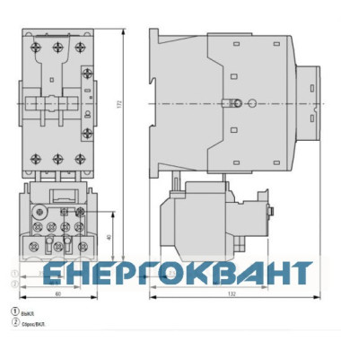 Теплове реле Eaton Moeller ZB65-40