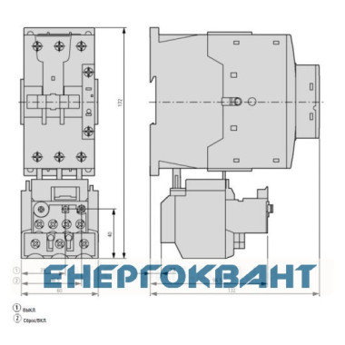 Теплове реле Eaton Moeller ZB65-65
