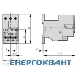 Теплове реле Eaton Moeller ZB65-57