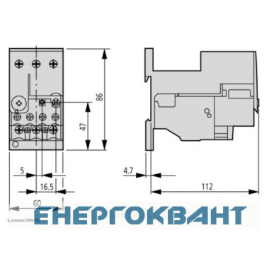 Теплове реле Eaton Moeller ZB65-65