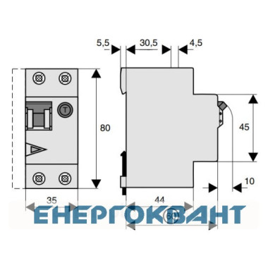 Диф автомат Eaton (Moeller) HNB-B20 / 1N / 003