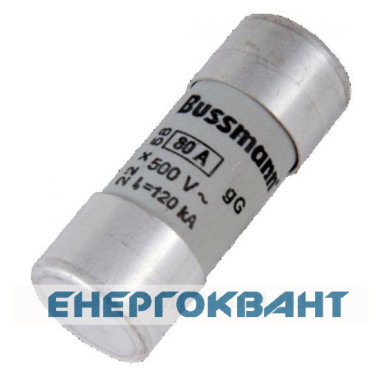 Запобіжник Eaton Moeller Cylindrical fuse 22x58 80A GG 500V AC