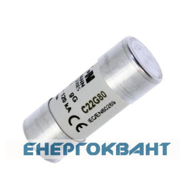 Запобіжник Eaton Moeller Cylindrical fuse 22x58 80A GG 500V AC
