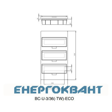 Щит Eaton Moeller BC-U-3/36-ECO