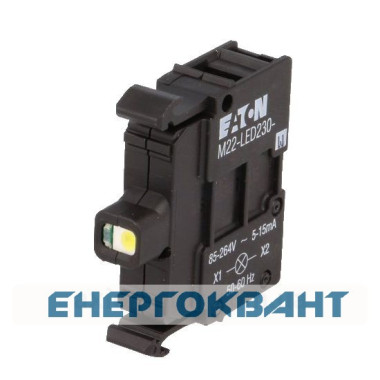 Сигнальна лампа Eaton Moeller M22-LED230-R (переднє кріплення)