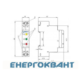 Сигнальна лампа Новатек-Електро РН-12