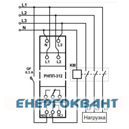 Реле контролю фаз Новатек-Електро РНПП-312