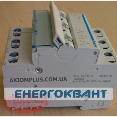 Перемикач Hager SFT340 3P 40А / 230В 3м I-0-II Перемикач Hager SFT340 3P 40А / 230В 3м I-0-II