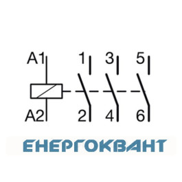 Контактор 25A ESC425S безшумний (4НО, 230В) 2м Hager