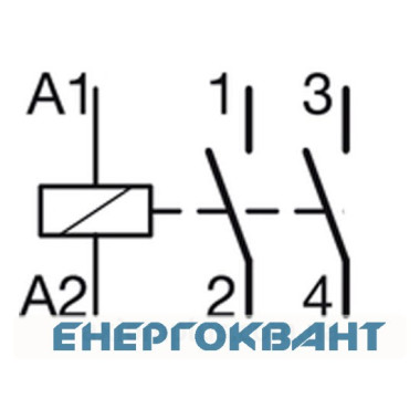 Контактор 63A ESC263s безшумний (2НО, 230В) 3м Hager