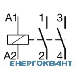 Контактор 25A ESC225s безшумний (2НО, 230В) 1м Hager