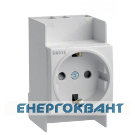 Розетка на DIN-рейку SN016, Hager